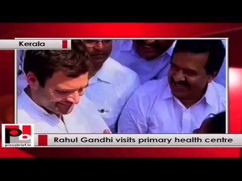Watch Rahul Gandhi in Kerala, visits a community health centre in Thuravoor Video