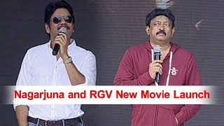 Watch Nagarjuna RGV Movie Launch | #NagRGV4 | Nagarjuna and Ram Gopal Varma Movie Launch | Daily Poster Video
