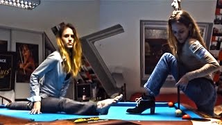 Watch Venom & Venomette Amazing Pool Trick Shots Video