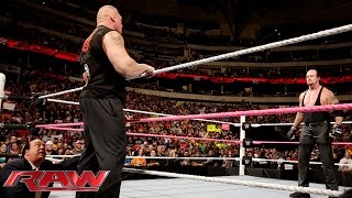Watch Brock Lesnar confronts The Undertaker before Hell in a Cell: WWE Raw, October 19, 2015 Video