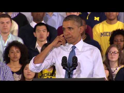 Watch In Michigan, Obama Calls for Minimum Wage Hike News Video Video