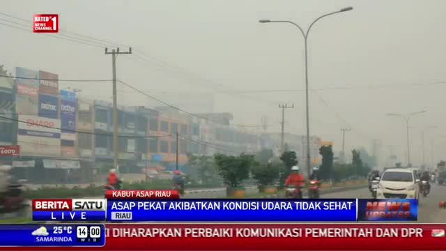 Watch Asap Pekat Ganggu Penerbangan di Pekanbaru Video