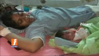 Watch Parents Feels Panic Due Just Born Babies Exchange By Peddapalli Hospital Staff | iNews Video