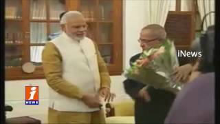 Watch Modi Meets Pranab Mukherjee | Currency Ban | iNews Video