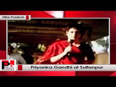 Watch Priyanka Gandhi at Sultanpur talks about Varun Gandhi Video