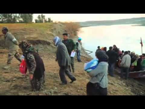 Watch Syrians flee to Iraq on barges News Video Video