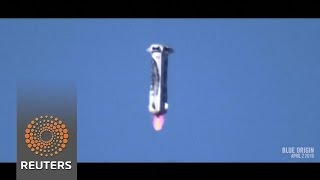 Watch Blue Origin rocket completes third launch-and-land - News Video Video