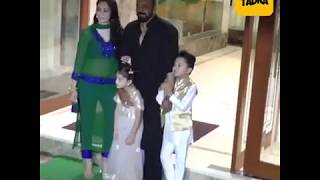 Watch Sanjay Dutt & Maanyata celebrate Eid party with team Bhoomi Video