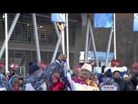 Watch Raw- Olympic Torch Arrives in Sochi News Video Video