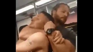 Watch Man dubbed Viking Guy uses sleeper choke to take down drunk thug going berserk on Los Angeles subway Video