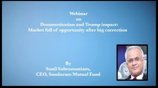 Watch Demonetisation and trump impact- webinar Video