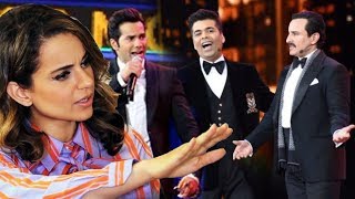 Watch Kangana Ranaut REACTION On Karan Johar, Varun Dhawan, Saif Joke On Nepotism Video