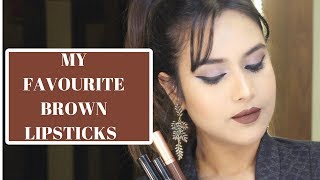 Watch MY FAVOURITE BROWN LIPSTICKS | MAKEUP AND FASHION DIARIES Video