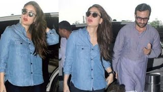 Watch Sexy Kareena Kapoor Flaunting Her Baby Bump at Airport Video