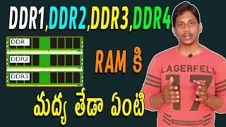 Watch What is The Difference between DDR1,D,DR2, DDR3,DDR4 - Telugu Tech Tuts Video