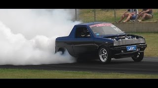 Watch LOOPY V8 MIGHTY BOY AT BURNOUT MANIA SYDNEY DRAGWAY Video