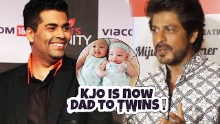Watch Shahrukh Khan REACTS On Karan Johar Becoming A Father Video