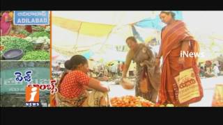 Watch People Fear To Buy Vegetables Due To Price Hike | Adilabad | iNews Video