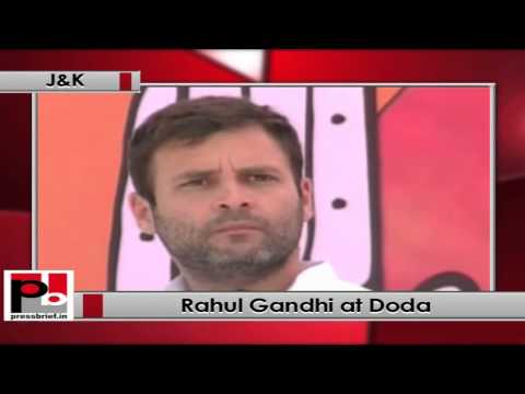 Watch Rahul Gandhi addresses an election rally in Doda (Jammu & Kashmir) Video