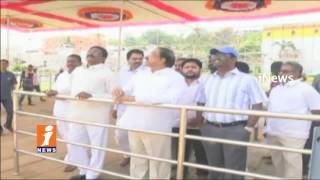 Watch Minister Tummala Inspects Bhadrachalam Temple For Sri Rama Navami Arrangements | iNews Video
