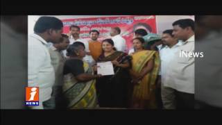 Watch Gongidi Sunitha Mahender Reddy Distribute CM Relief Fund Checks To Victims | iNews Video