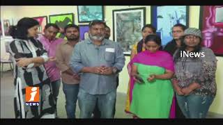 Watch JNTU Master Of Fine Arts Students Showcase Art Gallery at University | Hyderabad | iNew Video