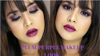 Watch PLUM/PURPLE WINTER MAKEUP TUTORIAL Video