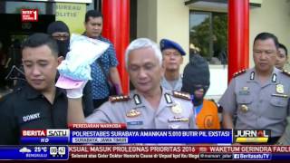 Watch Polrestabes Surabaya Sita 5.010 Butir Pil Ekstasi Video