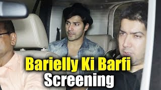 Watch Varun Dhawan At Bareilly Ki Barfi Movie Screening Video