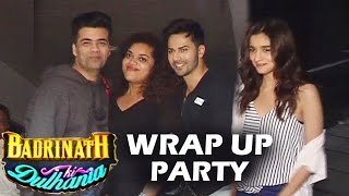 Watch Badrinath Ki Dulhania WRAP UP PARTY | Varun Dhawan | Alia Bhatt | Karan Johar Video