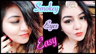 Watch Diwali Makeup Tutorial | Easy Smokey Eye for Beginners Makeup (NO Brushes) JSuper Kaur Video