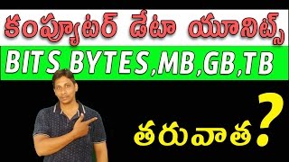 Watch Computer Data Memory Units | Bit,Byte,MB,GB,TB | Telugu Tech Tuts Video