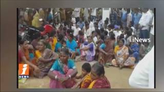 Watch High Tension in Dothigudem Village as Villagers Protest Against Pharma Company | iNews Video
