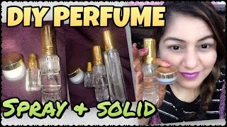 Watch DIY Perfume Spray & Solid | Homemade Natural Perfume Recipe | How to Make your Own Perfume at Home Video