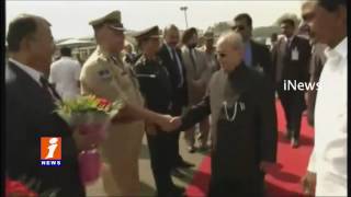Watch Pranab Mukherjee Back to Delhi | Hyderabad Tour Ends | iNews Video