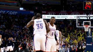 Watch NBA: Kevin Durant Thunders Home the Ferocious Slam Video