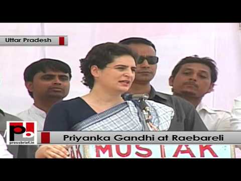 Watch Priyanka Gandhi Vadra slams BJP and urges to cast vote in favour of Congress at Raebareli (UP) Video