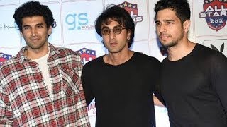 Watch Ranbir Kapoor, Sidharth Malhotra, and Aditya Roy Kapur At All Stars Football Team Party Video