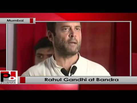 Watch Rahul Gandhi addresses election rally at Bandra, (Mumbai) Video