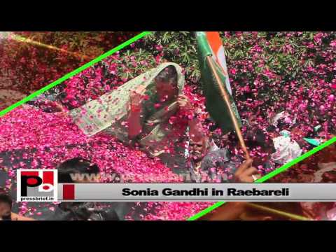 Watch Sonia Gandhi files nomination from Raebareli Lok Sabha seat Video