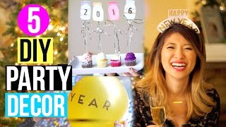 Watch DIY New Year's Eve Party Decor + HUGE Holiday Giveaway 2016! Video