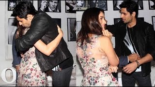 Watch Alia Bhatt Hugs Siddharth Malhotra At Dabboo Ratnani Calendar 2016 Launch Event Video
