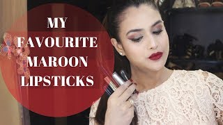 Watch MY MAROON FAVOURITE LIPSTICKS | MAKEUP AND FASHION DIARIES Video