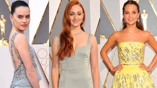 Watch Oscar Awards 2016 - Stars Arrive At The 2016 Oscar Awards - Daisy Ridley, Alicia Vikander And More Video