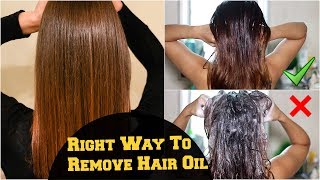 Watch How To- Wash & Remove Excess Hair Oil From Scalp And Hair Correctly/ Hair Care Tips & Routine Video
