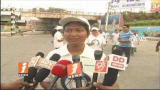 Watch 2K Run Conducts In Rajamahendravaram On Occasion Of International Women's Day | iNews Video
