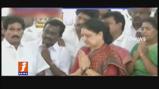 Watch Sasikala Tributes At Jaya Memorial On Way Of Surrender To Bangalore Jail | Tamil Nadu | iNews Video