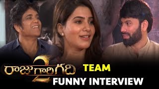 Watch Raju Gari Gadhi 2 Movie Team Interview - Nagarjuna, Samantha, Seerat Kapoor || OHMKAR, Thaman Video