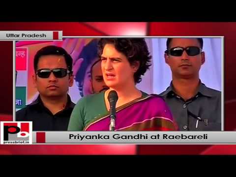 Watch Priyanka Gandhi in Raebareli- Support Congress, reject negative ideology of BJP Video