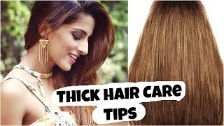 Watch Thick Hair Care Tips- To Stop Hair Loss And Increase Hair Growth, Volume/ Healthy Hair Care Routine Video
